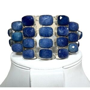 Sapphire 925 Large Gemstone Bracelet